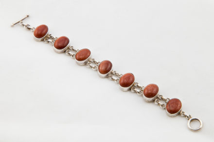 bracelet metal blanc sand stone