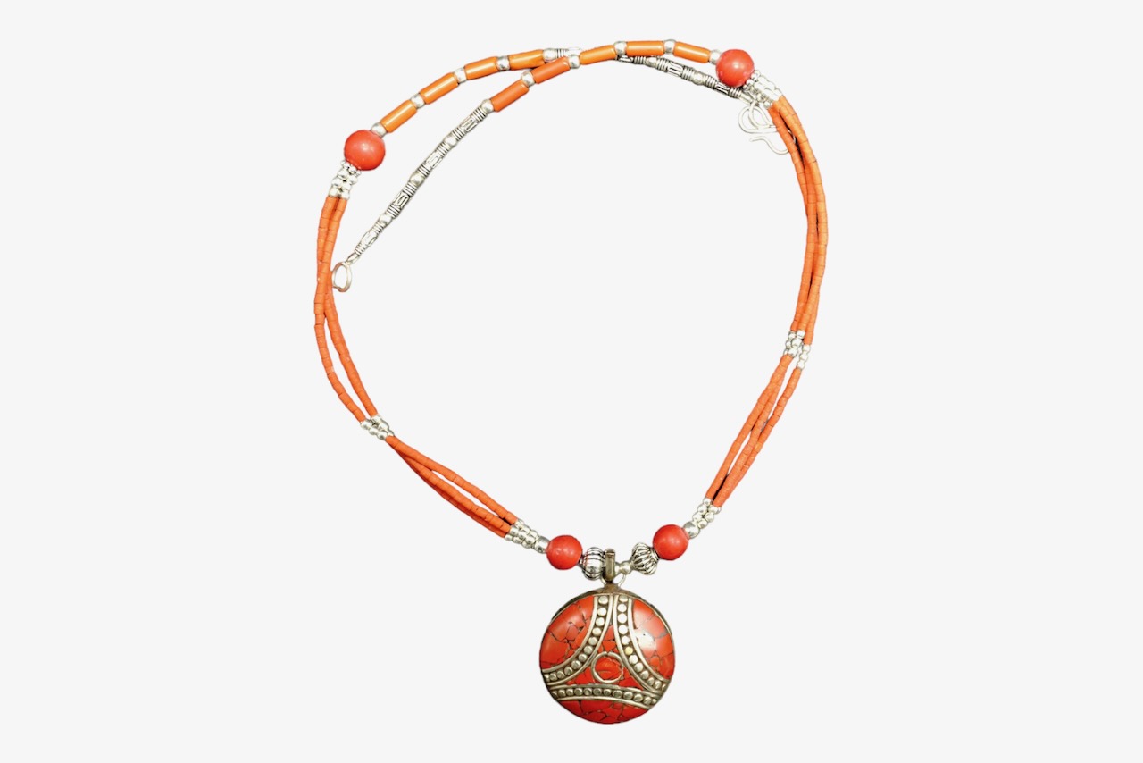 Magnifique collier artisanal en perles de culture et œil de tigre - Bijoux  indiens