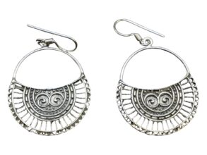 BOUCLES D’OREILLES ARGENT filigrane