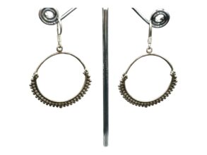 BOUCLES D’OREILLES rondes EN ARGENT