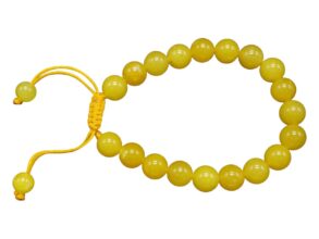 BRACELET pierres grandes pierres topaze jaune avec cordon  réglable