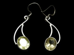 BOUCLES D’oreilles ARGENT citrine