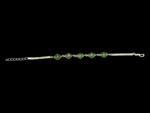 Bracelet doré en pierre de Jade